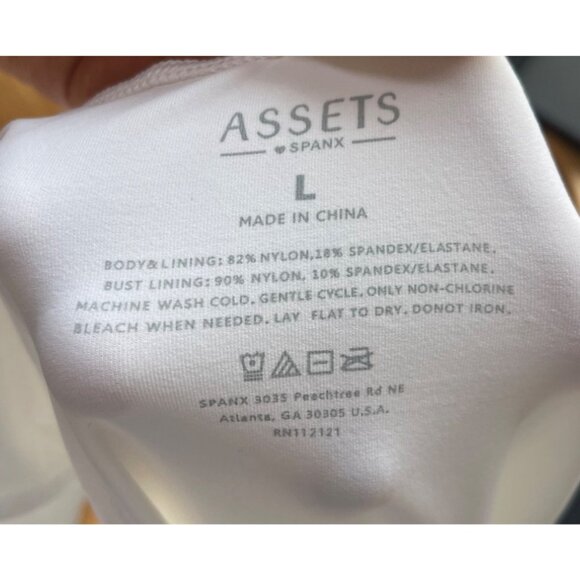 Assets By Spanx Shaping Tank Slip Dress Size L NWT White Mini Slimming - Picture 6 of 9